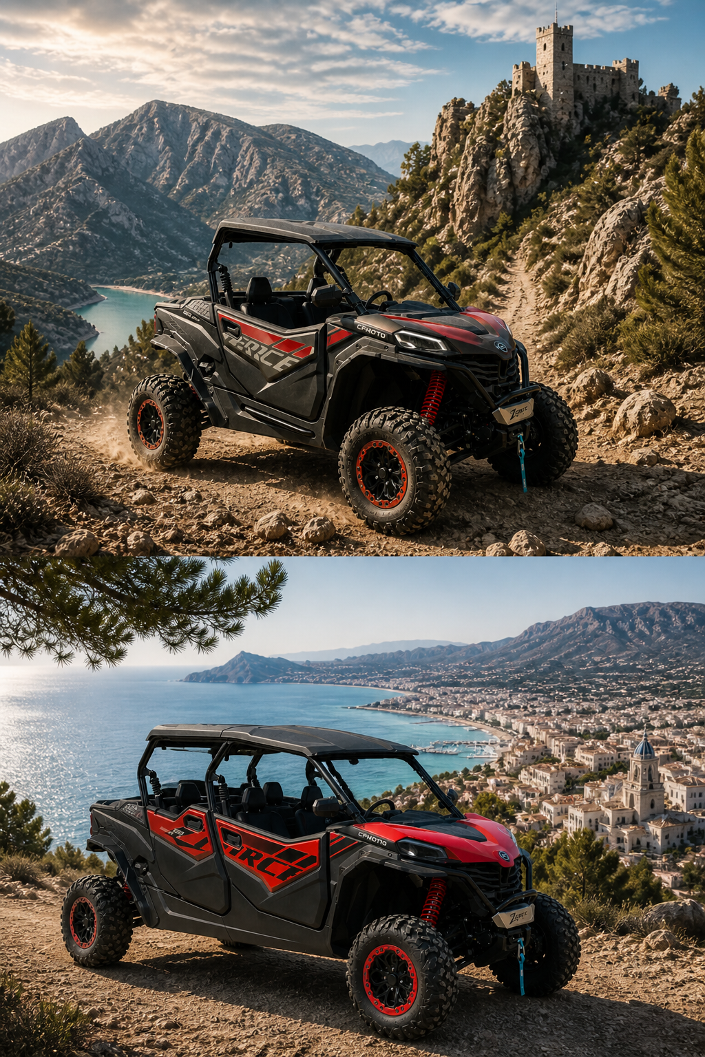Buggy CF Moto 950cc off-road montaña Altea Guadalest Costa Blanca