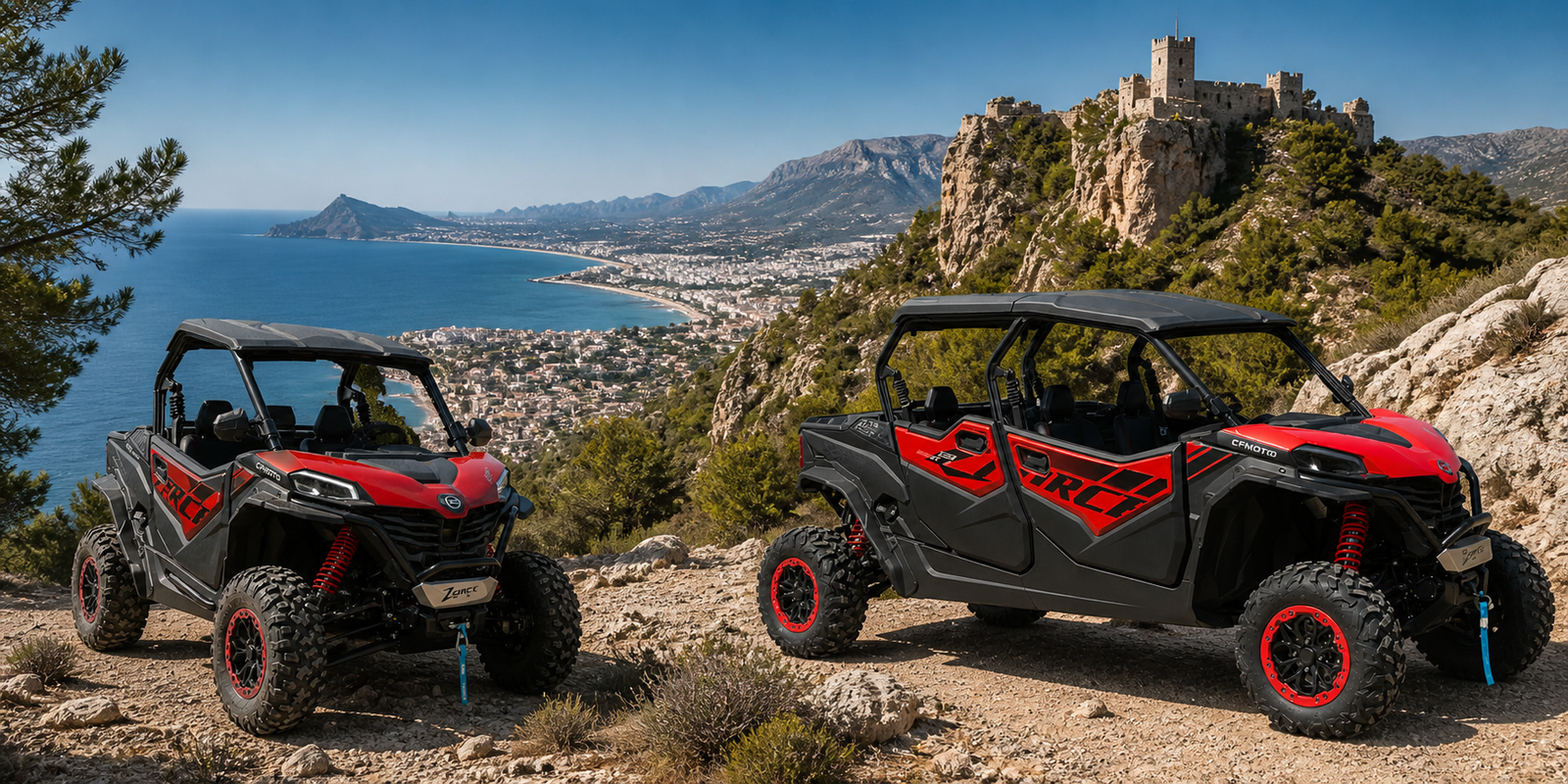 Flota buggies CF Moto 950cc Red Line Adventures Altea Costa Blanca